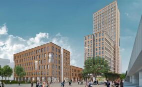 Büros im Holz-Wolkenkratzer in Wien