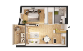 TOP 08: 2 Zimmerwohnung mit Loggia