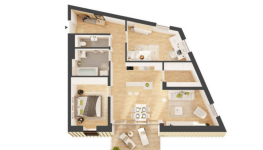 TOP 33: 3 Zimmerwohnung mit Loggia