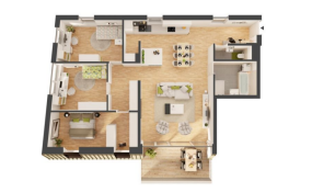 TOP 36: 4 Zimmerwohnung mit Loggia