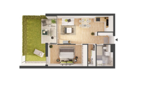 TOP 02: 2 Zimmerwohnung mit Garten