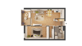 TOP 19: 2 Zimmerwohnung mit Loggia
