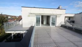             S/W Terrassen ca. 42 m², 2 Schlafzimmer, ca. 45 m² Wohnsalon & 2 Garagenplätze!
    